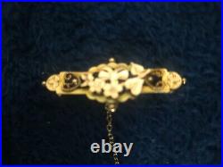 1900. Victorian Sweetheart Brooch rose -yellow gold