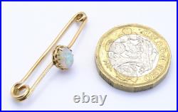 Antique Victorian 15ct Gold Opal Bar Brooch