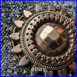 Antique Victorian 9ct Gold Spray Brooch Pin C1886