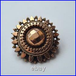 Antique Victorian 9ct Gold Spray Brooch Pin C1886