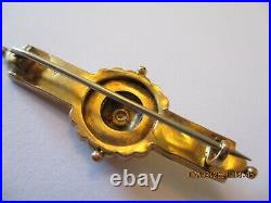 Gold 9 Ct Antique, Victorian Seed Pearl Brooch, C 1870-1901, Hallmarked