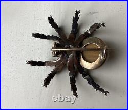 Opulent Victorian Spider Brooch Gold Diamonds Rubies And Pearls Extremely Rare