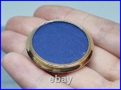 Rare Antique Victorian Solid 9ct Yellow Gold Round Double Photo Locket Brooch