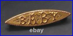 Vintage/Antique/Victorian 9ct Gold BABY Brooch. Good Quality Piece. Free UK P&P